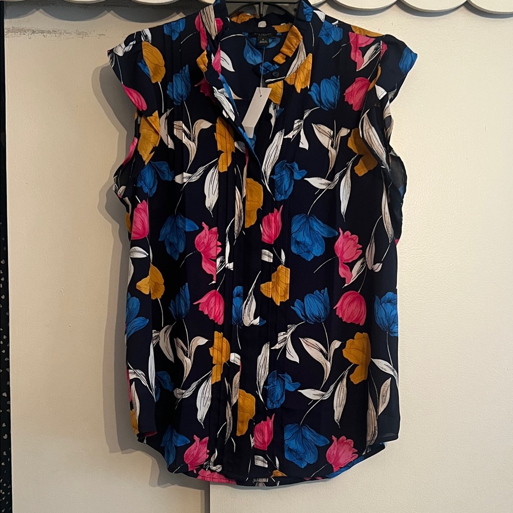 Ann Taylor Multicolor Floral Blouse